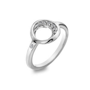 Hot Diamonds Elegáns ezüst gyűrű gyémánttal és topázzal Celestial DR232 60 mm