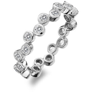 Hot Diamonds Luxus ezüst gyűrű Willow topázzal DR208  54 mm