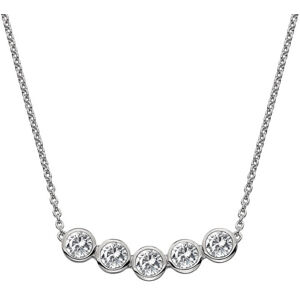 Hot Diamonds Gyengéd ezüst nyaklánc topázokkal és valódi gyémánttal Willow DN129