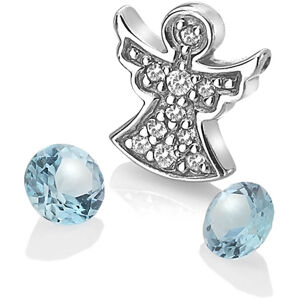 Hot Diamonds Ezüst angyal medál kék topáz elemmel Anais AC104