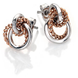 Hot Diamonds Ezüst fülbevaló valódi gyémánttal  Jasmine RG DE611