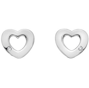 Hot Diamonds Ezüst szív fülbevalók valódi gyémántokkal. Amulets DE616