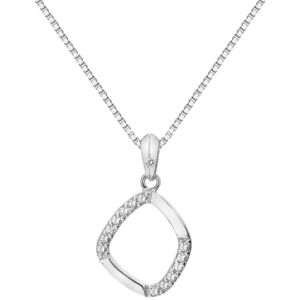 Hot Diamonds Ezüst gyémánt nyaklánc Behold DP782 (lánc, medál)