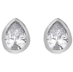 Hot Diamonds Csillogó ezüst fülbevalók Emozioni Acqua Amore EE038