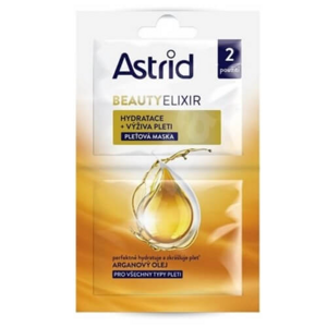Astrid Hidratáló és tápláló arcmaszk  Beauty Elixir 2 x 8 ml