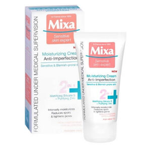 Mixa Hidratáló krém 2 az 1-ben a bőrhibák ellen Bulldog Sensitive Skin Expert (Anti-Imperfection Moisturizing Cream) 50 ml