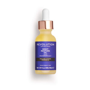 Revolution Skincare Bőrápoló éjszakai hidratáló szérum  Skincare Night Restore Oil (Squalana And Evening Primrose Oil) 30 ml