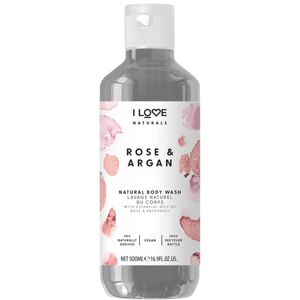 I Love Hidratáló tusfürdő Naturals Rose & Argan (Body Wash) 500 ml