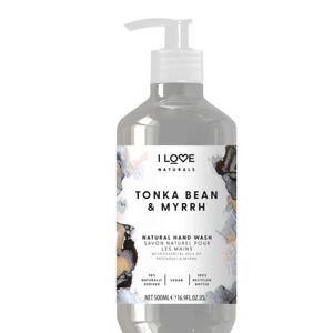 I Love Hidratáló folyékony kézszappan Naturals Tonka Bean & Myrrh (Hand Wash) 500 ml