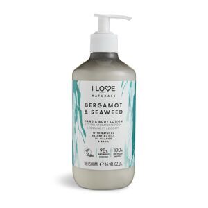 I Love Hidratáló test- és kézápoló tej Naturals Bergamot & Seaweed (Hand & Body Lotion) 500 ml