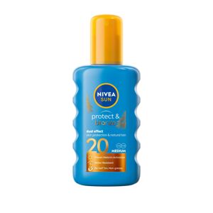 Nivea Intenzív napvédő spray  SPF 20 Sun (Protect & Bronze Sun Spray) 200 ml