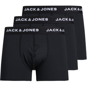 Jack&Jones 3 PACK - férfi boxeralsó JACBASE 12204876 Black M