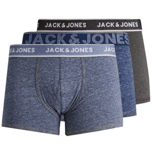 Jack&Jones 3 PACK - férfi boxeralsó JACDENIM TRUNKS 12168858 Navy Blazer S