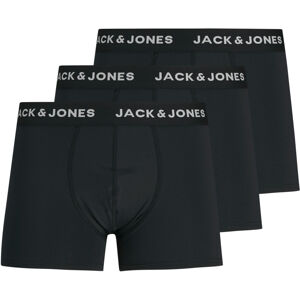 Jack&Jones 3 PACK - férfi boxeralsó JACMIRCOFIBRE 12182075 Black XXL