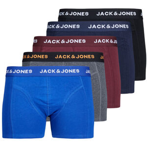 Jack&Jones 5 PACK - férfi boxeralsó  JACBLACK FRIDAY TRUNKS 12167028 Black Navy blazer - Port royal - DGM - Surf the web XL