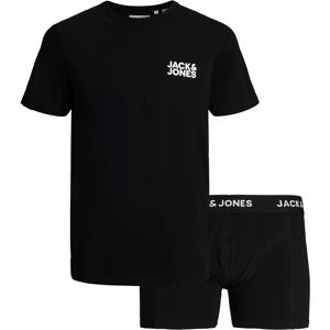 Jack&Jones PACK - póló és boxeralsóJACSUSTAINABLE 12180190 Black L