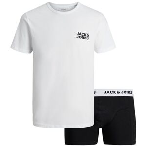 Jack&Jones PACK - póló és boxeralsó JACSUSTAINABLE 12180190 White XXL