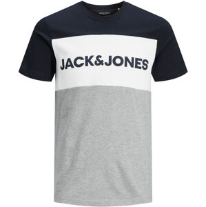 Jack&Jones Férfi póló JJELOGO Regular Fit 12173968 Navy Blazer XXL