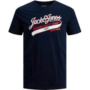 Jack&Jones Férfi póló JJELOGO Slim Fit 12199474 Navy Blazer XL