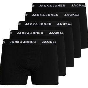 Jack&Jones PLUS 5 PACK - férfi boxeralsó JACBASIC 12202879 Black 4XL