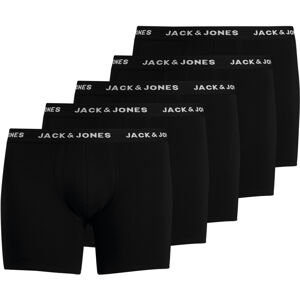 Jack&Jones PLUS 5 PACK - férfi boxeralsó JACHUEY 12194944 Black 4XL