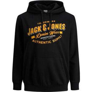Jack&Jones PLUS Férfi sportfelső  JJELOGO Regular Fit 12194728 Black 5XL