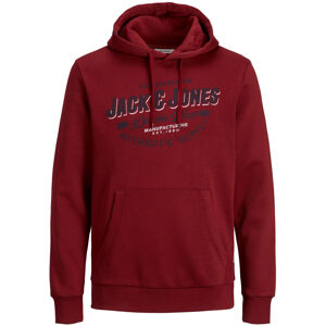 Jack&Jones PLUS Férfi sportfelső JJELOGO Regular Fit 12194728 Red Dahlia 4XL