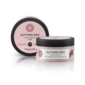 Maria Nila Autumn Red gyengéd, tápláló hajmaszk színpigmentek nélkül (Colour Refresh Mask) 100 ml