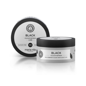 Maria Nila Black gyengéd, tápláló hajmaszk színpigmentek nélkül (Colour Refresh Mask) 300 ml