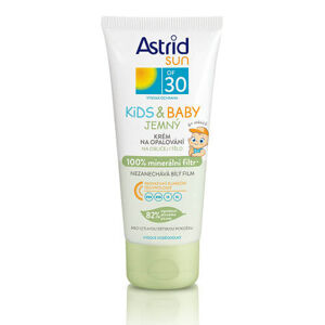 Astrid Gyengéd napvédő krém gyerekeknek OF 30 Sun Kids & Baby 100% ásványi szűrő 100 ml