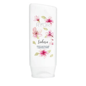 RYOR Kíméletes tusolózselé japán Sakura cseresznyével 200 ml