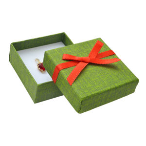 JK Box Zöld ajándék papír díszdoboz  MX-4/A19/A7