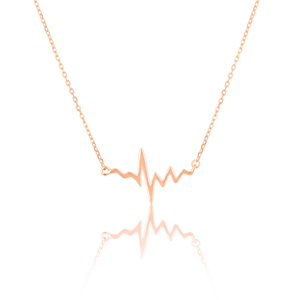JVD Divatos bronz nyaklánc EKG görbe SVLN0016SH2RO45