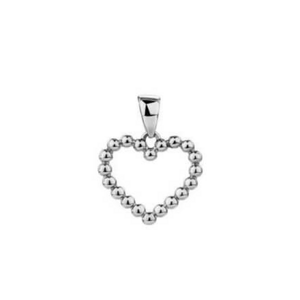 JVD SVLP0390SH20000 romantikus, szív alakú ezüst medál