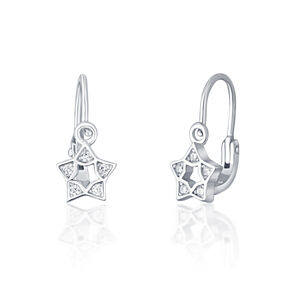JVD Gyönyörű ezüst fülbevaló cirkónium kövekkel SVLE0436XI2BI00