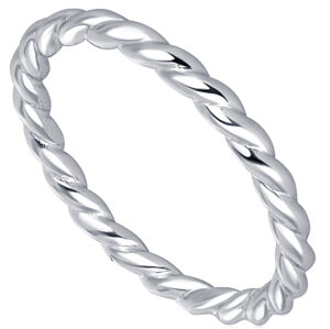 JVD Ezüst minimalista csavart gyűrű SVLR0269XH200 58 mm