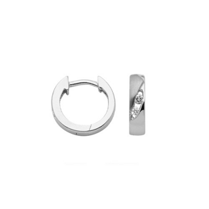 JVD Stílusos ezüst karika fülbevaló cirkónium kővel SVLE1052XH2BI00