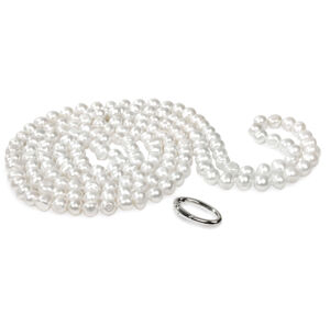 JwL Luxury Pearls Hosszú fehér igazgyöngy nyaklánc JL0076
