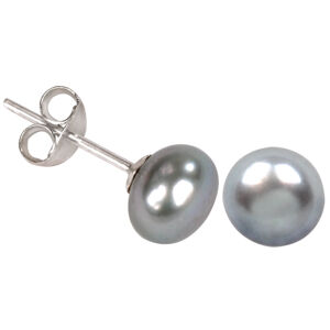 JwL Luxury Pearls Szürke színű igazgyöngy fülbevaló JL0029