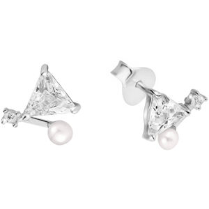 JwL Luxury Pearls Finom fülbevalók valódi gyöngyből és kristályokból JL0586