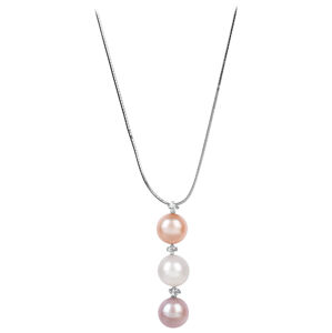 JwL Luxury Pearls Finom vonalú nyaklánc gyönggyel és cikrónia kővel JL0425