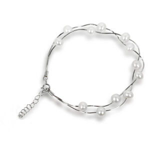 JwL Luxury Pearls Gyengéd fehér igazgyöngy karkötő JL0174