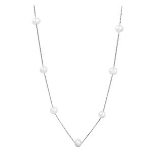JwL Luxury Pearls Finom vonalú nyaklánc igazgyönggyel JL0355