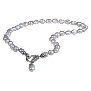 JwL Luxury Pearls Valódi szürke gyöngy nyaklánc JL0557