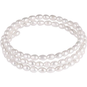 JwL Luxury Pearls Valódi fehér gyöngyből készült karkötő JL0569