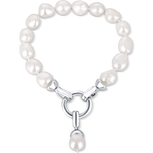 JwL Luxury Pearls Valódi fehér gyöngyből készült karkötő JL0560