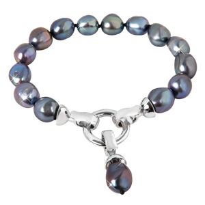 JwL Luxury Pearls Karkötő valódi fémkék gyöngyből JL0562