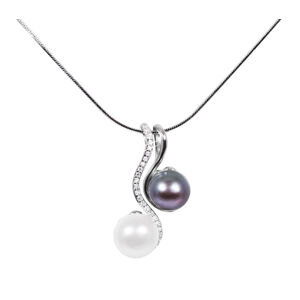 JwL Luxury Pearls Gyöngy nyaklánc 3in1 JL0540 (lánc, medál, medál)