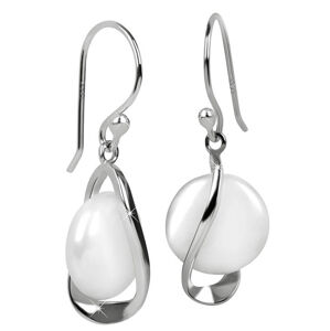 JwL Luxury Pearls Ezüst fülbevaló fehér igazgyönggyel JL0331