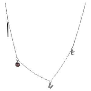 JwL Luxury Pearls Love erzüst nyaklánc igazgyönggyel JL0339